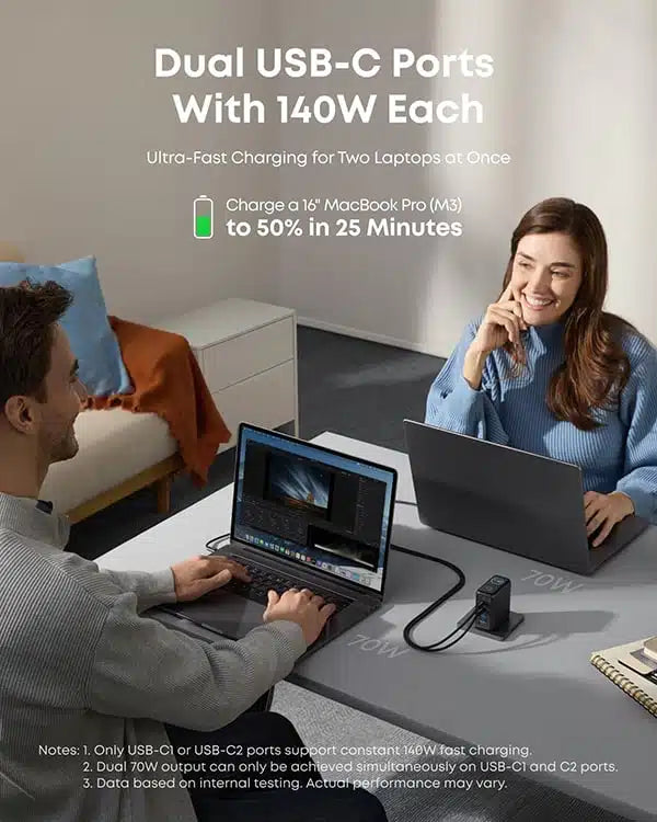 Anker B2697 140W 4-Port PD 3.1 GaN Charger with Display
