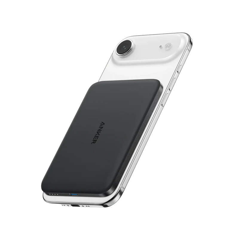 Anker Nano Power Bank (5K, MagGo, Slim)- Black, White