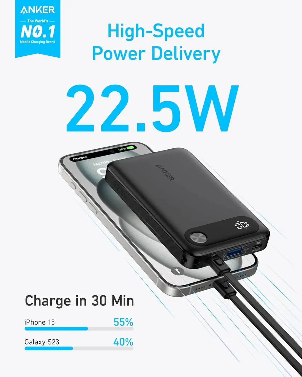 Anker A1257 10K 22.5W Power Bank