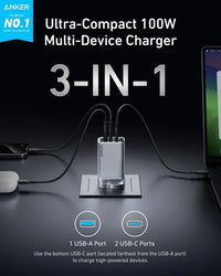Anker Prime A2688 100W 3-Port GaN Charger