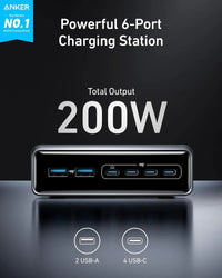 Anker A2683 Charger 200W 6-Port GaN