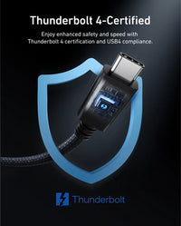 Anker Thunderbolt 4 Cable 240W 40Gbps - 3.3ft