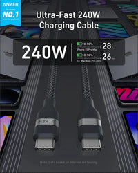 Anker USB-C Cable 240W - 6ft