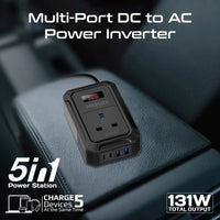 Promate Inverto-200W Heavy-Duty Car Power Inverter