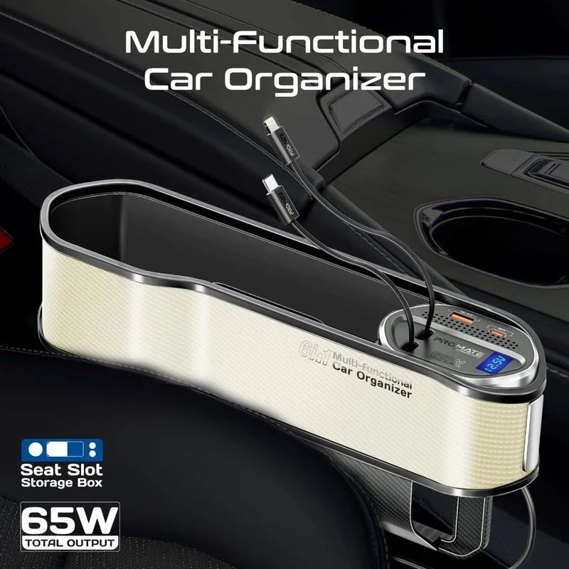 Promate CarMate-RPD Backseat Organizer With Wireless Charger