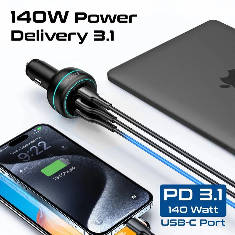 Promate PowerDrive-230 Heavy-Duty Car Power Inverter
