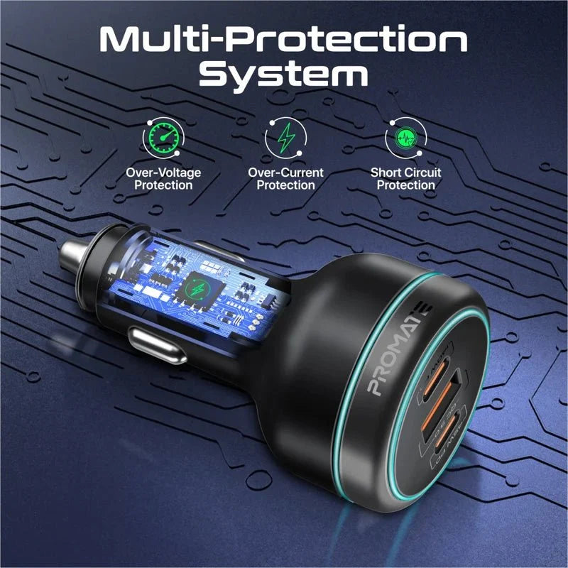 Promate PowerDrive-230 Heavy-Duty Car Power Inverter