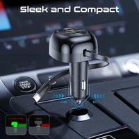 Promate PowerDrive-RC65 Retractable Cable Car Charger