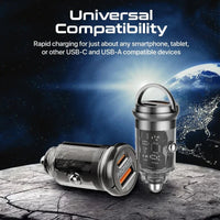 Promate TransDrive-65W Transparent Quick Charging Car Charger
