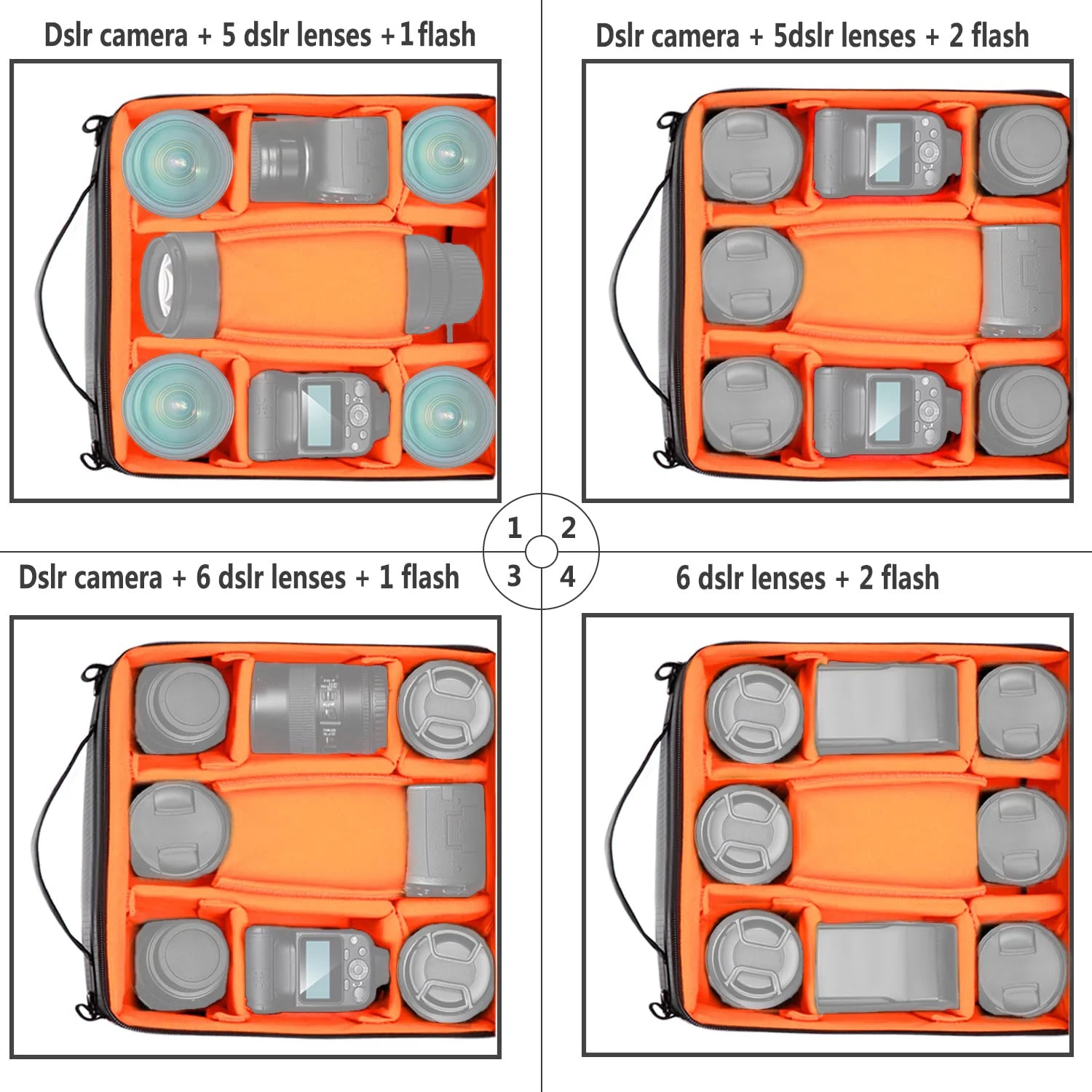 Neewer NB-PT Soft Padded Camera Equipment Carrying Case
