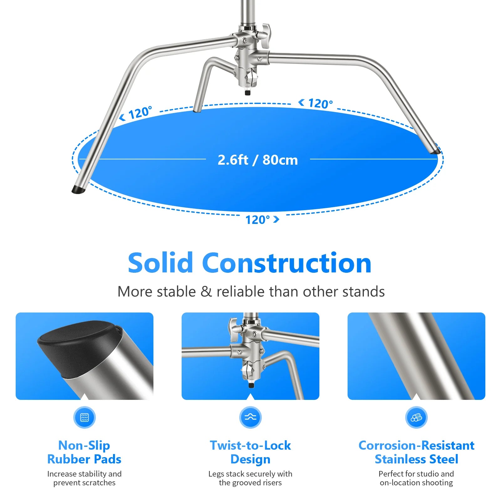 Neewer 10103338 Pure Metal Pro Reflector Arm