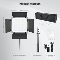 Neewer RGB660 Pro II 2-Light LED Video Light Kit with Stands and Bag