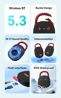 BWOO BS94 5W Portable Hanging Bluetooth Speaker