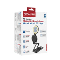 Promate Axon-Ultra Magnetic Smartphone Mount with LED Light