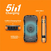 Promate SolarTank 20000mAh EcoLight Solar Power Bank