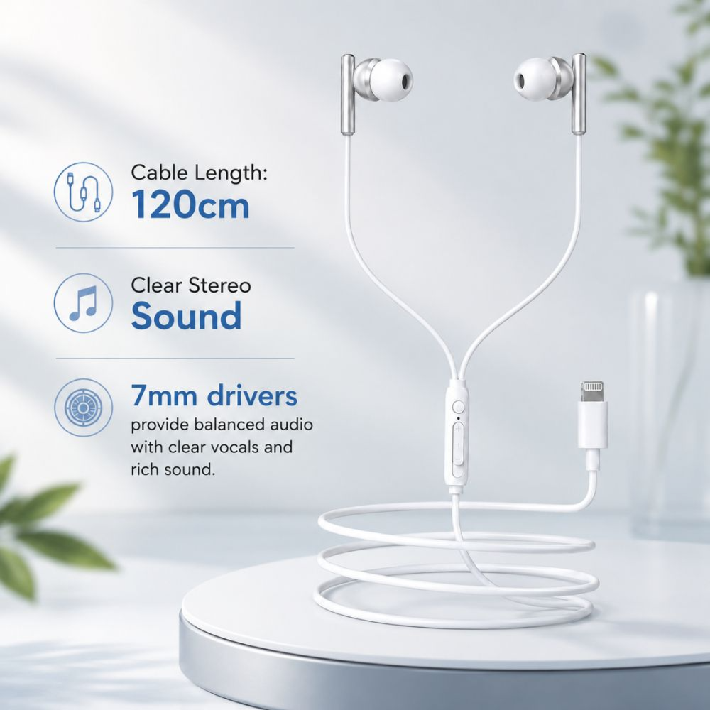 Pawa Chords In-Ear Edition Lightning Earphones