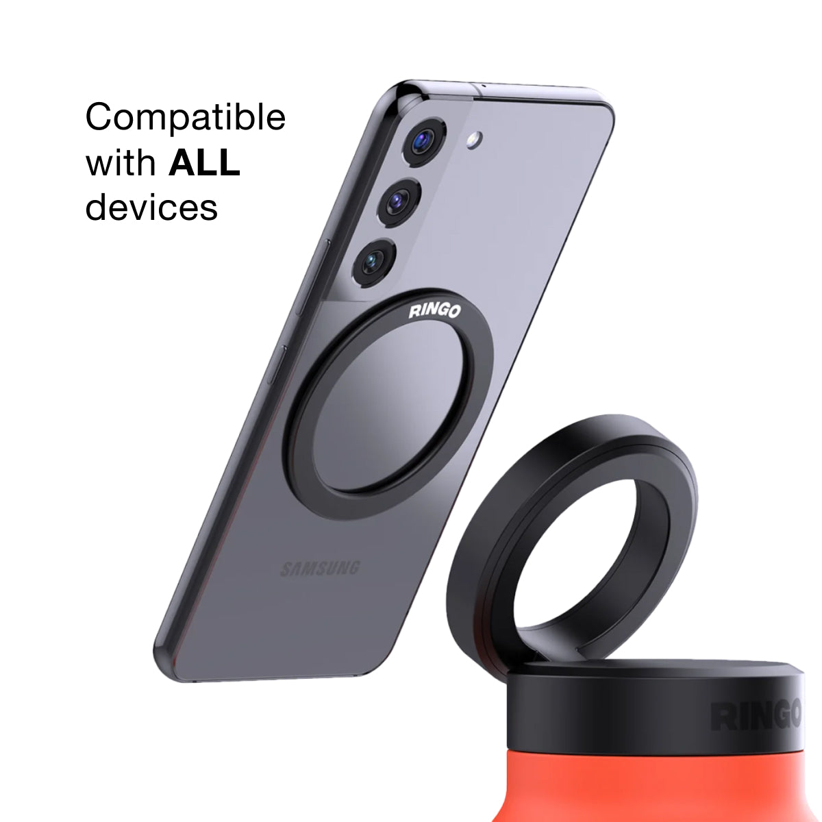 Ringo MagSafe Water Bottle with Magnetic Booster Ring
