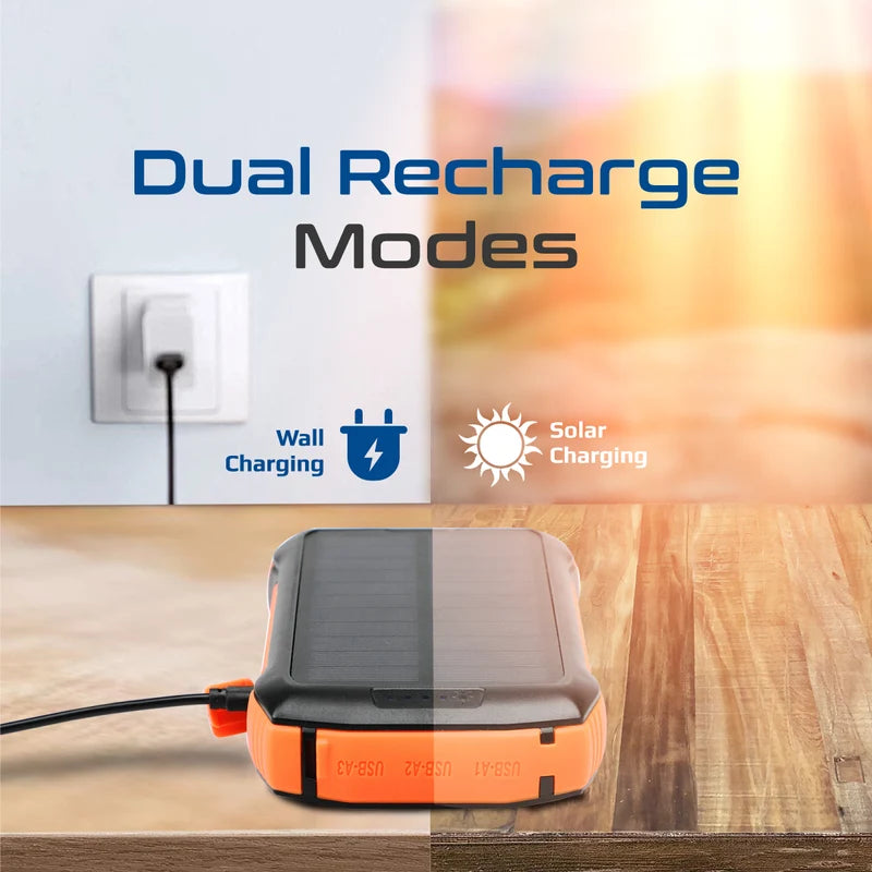Promate SolarTank 20000mAh EcoLight Solar Power Bank