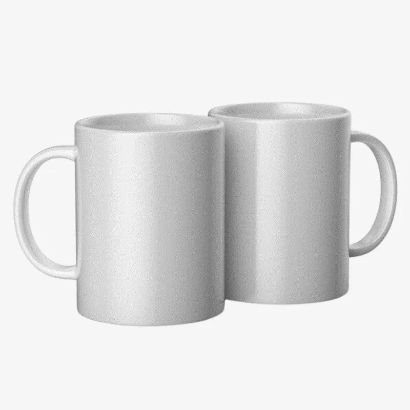 Ceramic Mug Blank, White – 15 oz / 425 ml (2 ct) - Techty
