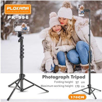 PLOKAMA PK-996 170cm Tripod with Bluetooth Remote