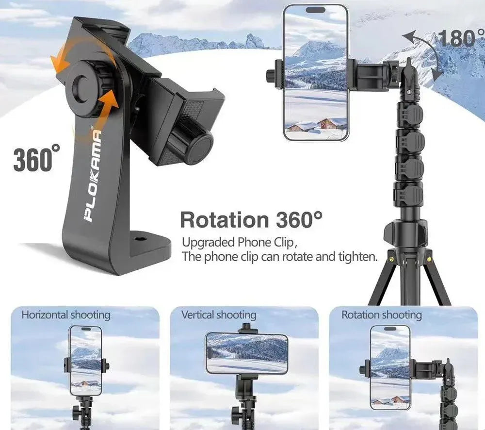 PLOKAMA PK-996 170cm Tripod with Bluetooth Remote
