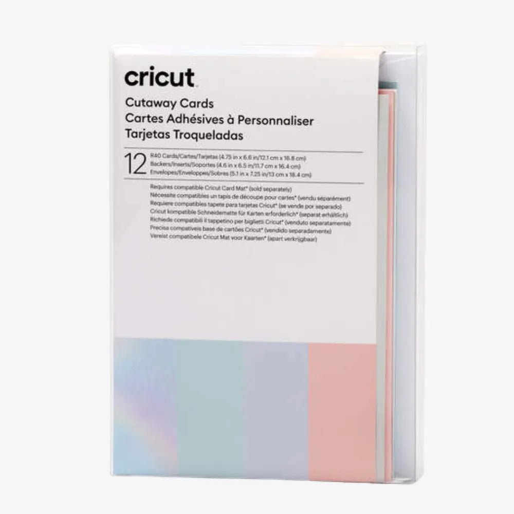 Cricut Cutaway Cards – Pastel Sampler R40 (12 Pack) - Techty