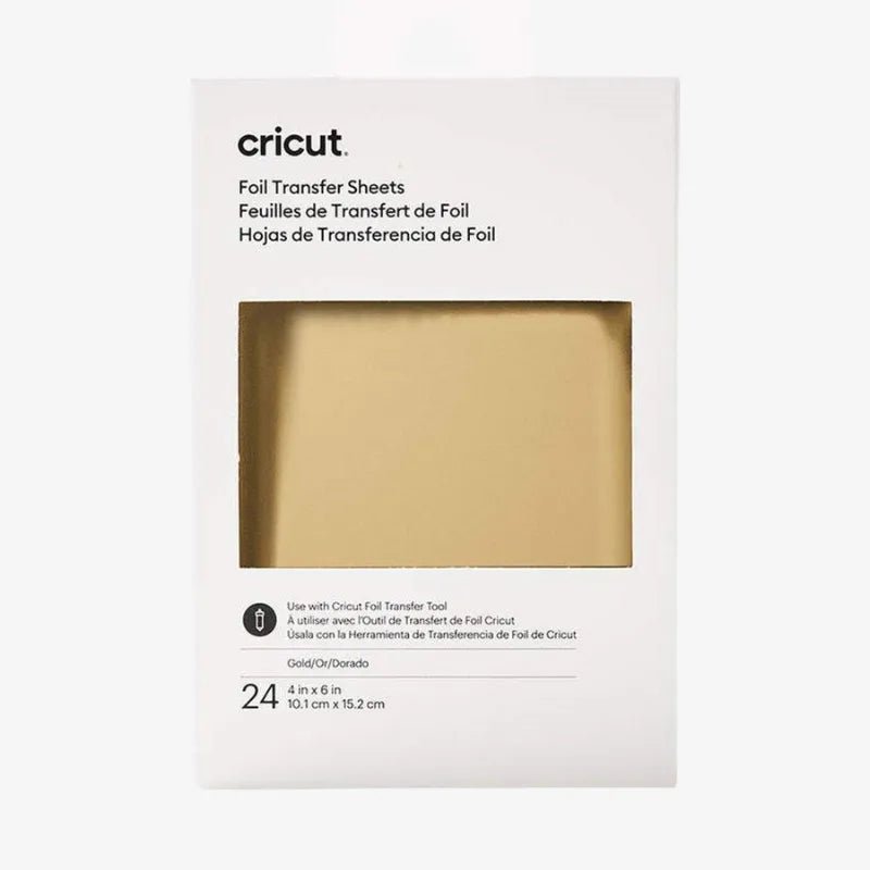Cricut Foil Transfer Sheets 24ct – Gold, Rose Gold, Silver (10 x 15 cm) - Techty
