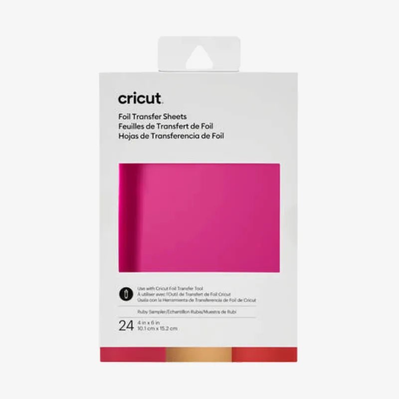Cricut Foil Transfer Sheets Sampler – Jewel, Ruby (24 ct) - Techty