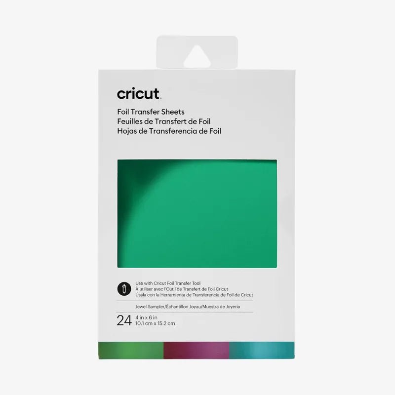 Cricut Foil Transfer Sheets Sampler – Jewel, Ruby (24 ct) - Techty
