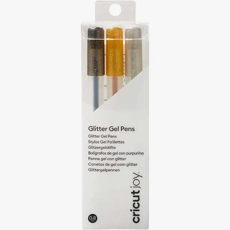 Cricut Joy™ Glitter Gel Pens 0.8, Black/Gold/Silver (3 ct) - Techty