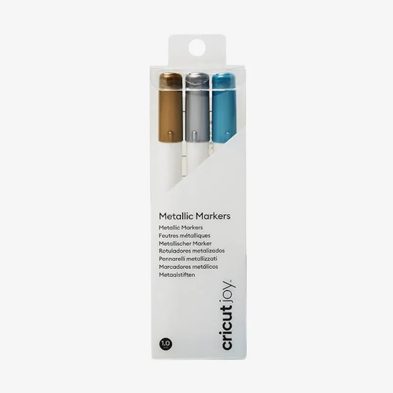 Cricut Joy™ Metallic Markers 1.0 – Gold, Silver, Blue (3 Count) - Techty