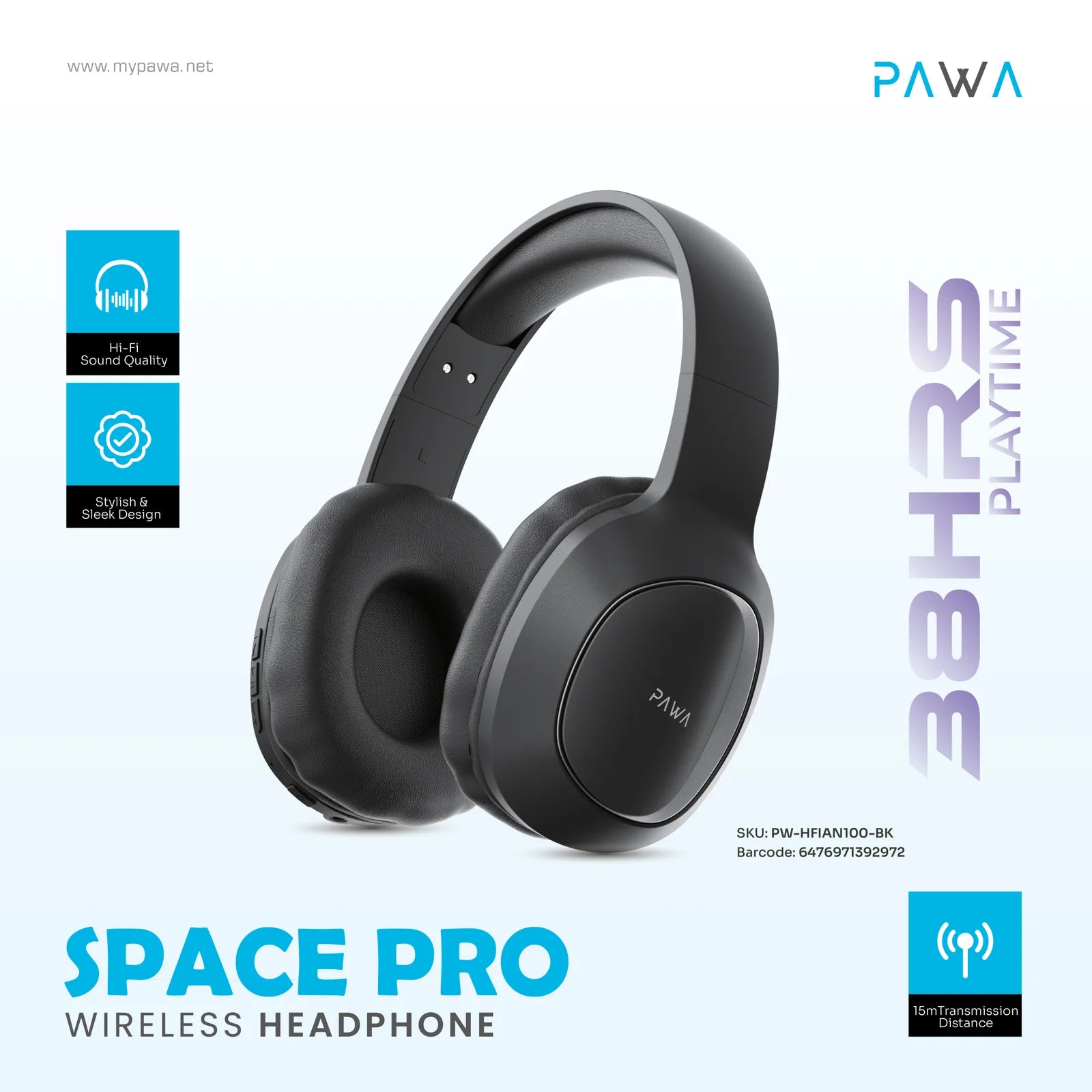 Pawa Space Pro Wireless Headphone