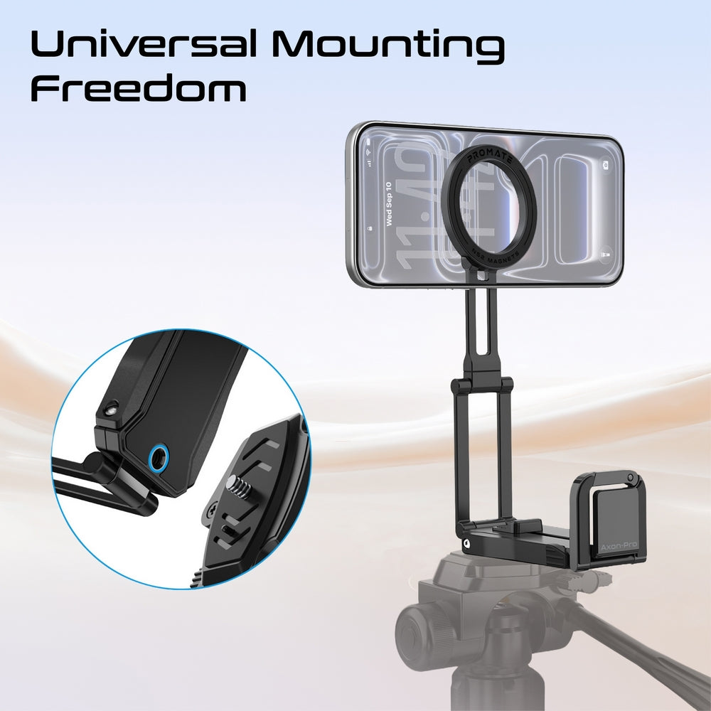 Promate Axon-Pro Multi-Functional Magnetic Smartphone Mount & Stand