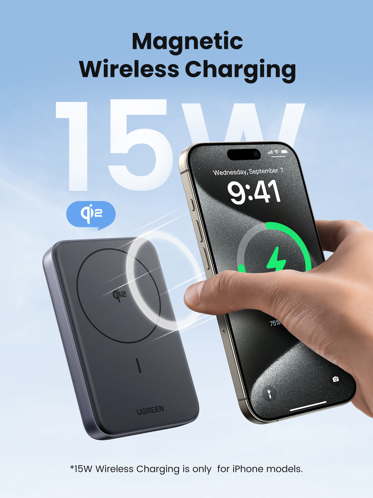 UGREEN PB761 10000mAh 30W Qi2 15W Magnetic Wireless Power Bank