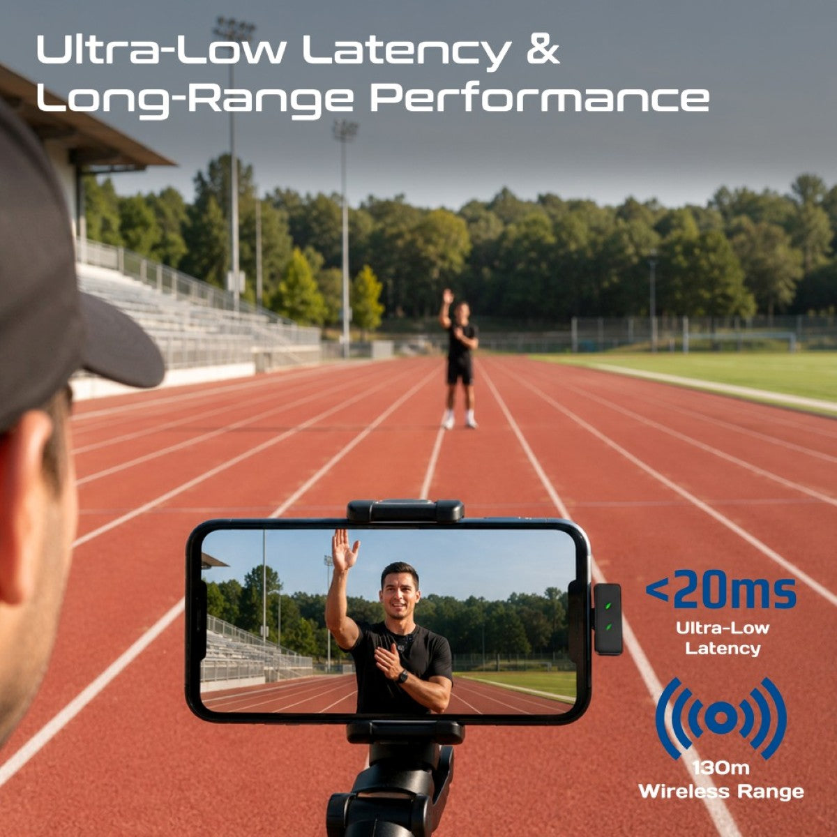 Promate Sonex Dual Wireless Lavalier Microphone with AI Noise Cancellation