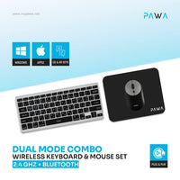 Pawa Dual Mode Wireless Keyboard and Mouse Set