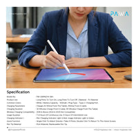 Pawa Nura Smart Pencil with Palm Rejection — White