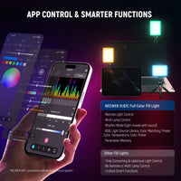 Neewer VL67C App RGB LED Video Light Kit with Phone Clip