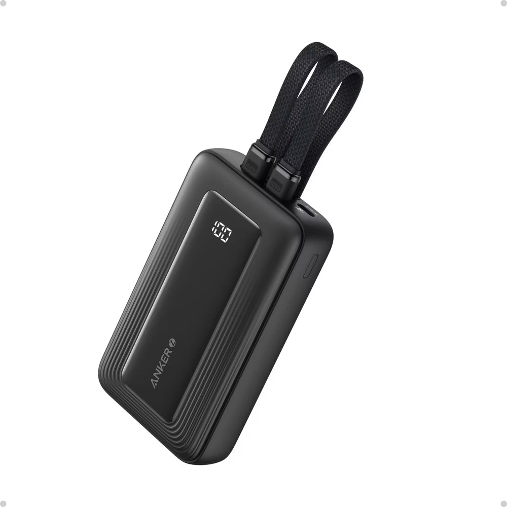 Anker Zolo A1680 10000mAh 30W Power Bank with Built-In USB-C & Lightning Cables
