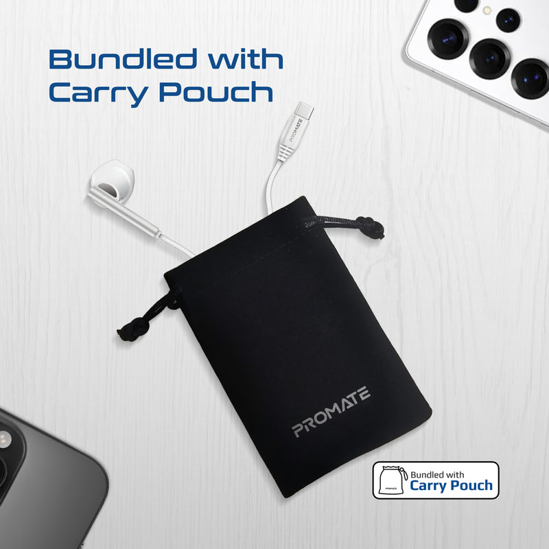 Promate Laxi-M USB-C ENC Mono Wired Earphone