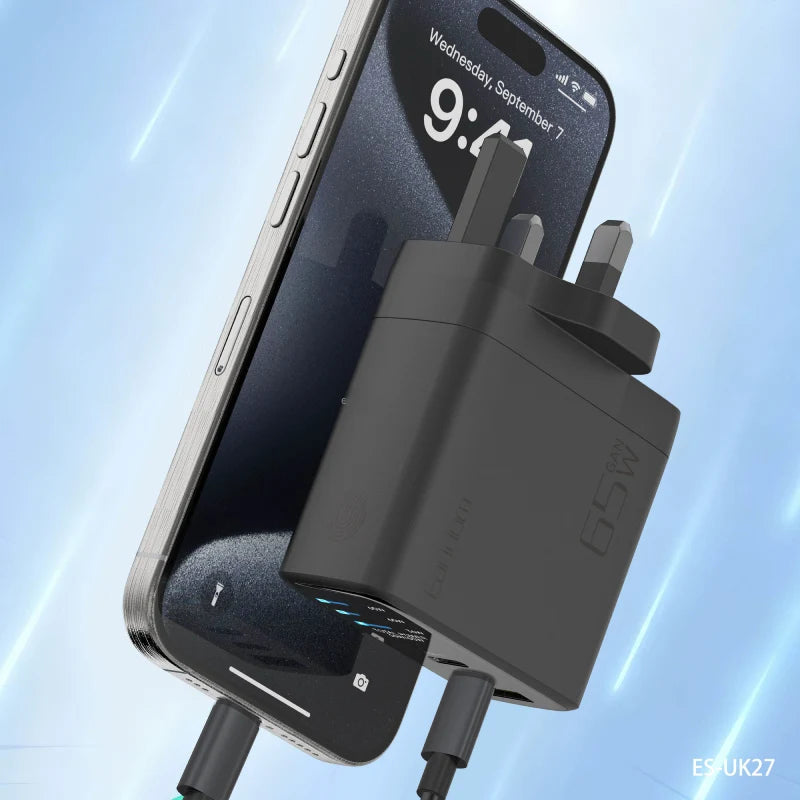 Earldom 65W GaN Fast Charging Power Adapter USB-C USB-A