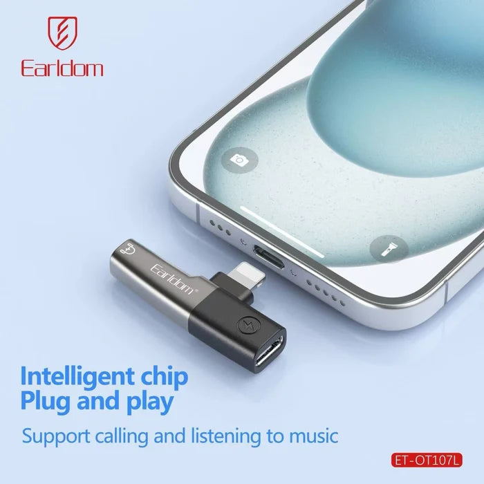 Earldom ET-OT107L 2-In-1 USB-C And 8-Pin Adapter