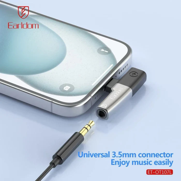 Earldom ET-OT107L 2-In-1 USB-C And 8-Pin Adapter
