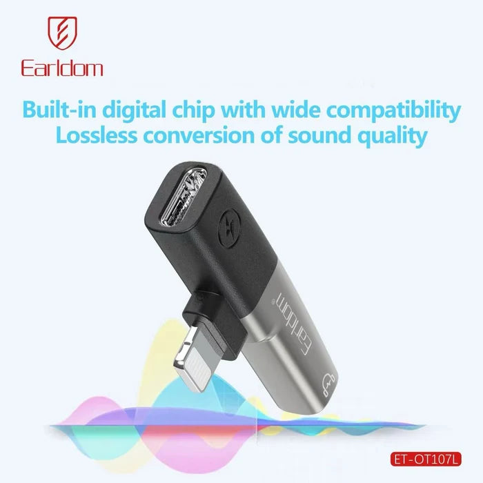Earldom ET-OT107L 2-In-1 USB-C And 8-Pin Adapter