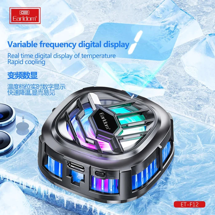 Earldom F12 RGB Gaming Smartphone Cooling Fan