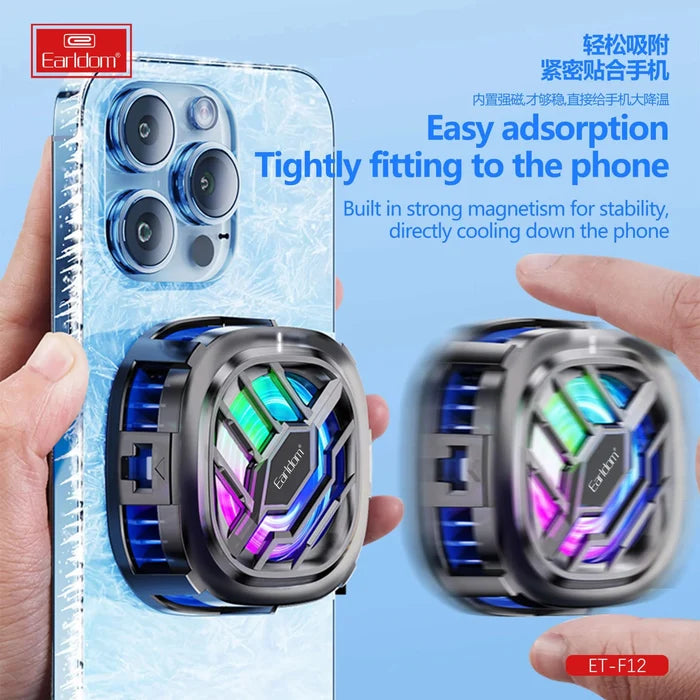 Earldom F12 RGB Gaming Smartphone Cooling Fan