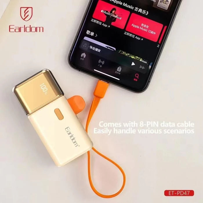 Earldom PD47 2-in-1 Mini Power Bank 5000mAh