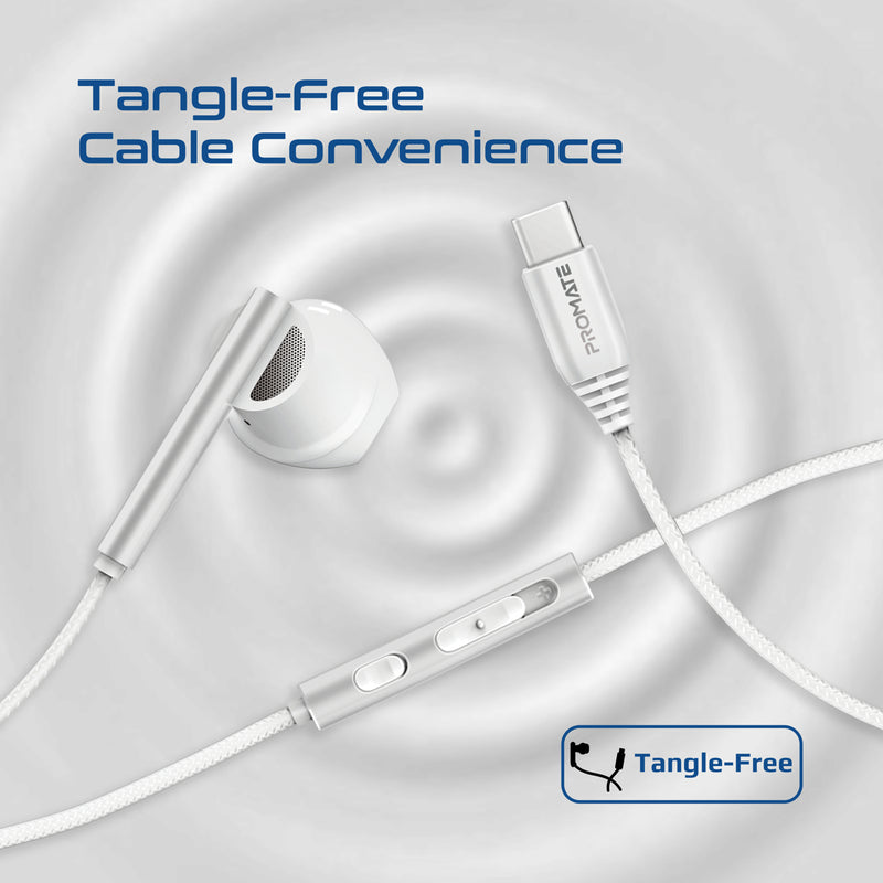 Promate Laxi-M USB-C ENC Mono Wired Earphone