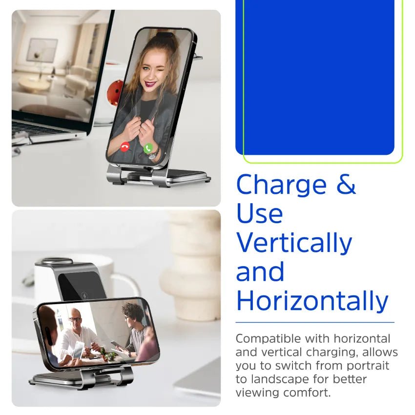 Energizer 15W 3 - in - 1 Wireless Charging Stand - Techty