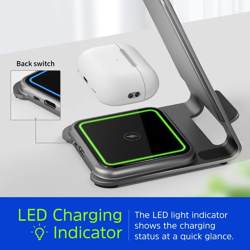 Energizer 15W 3 - in - 1 Wireless Charging Stand - Techty